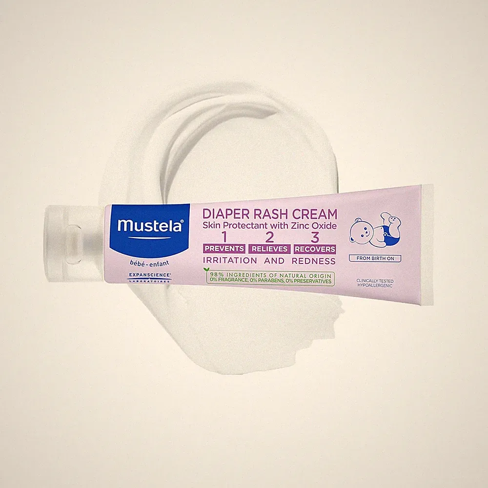 Baby Diaper Rash Cream 123 - Skin Protectant with Zinc Oxide - Fragrance Free &
