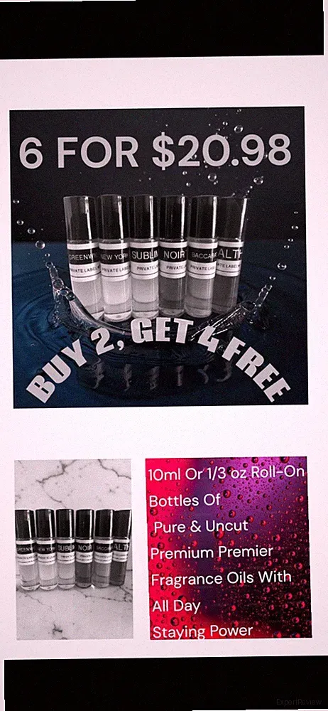 BUY 2, GET 4 FREE (add 6 to cart) 6 For $20.98 MEN Body Oil WOMEN Body Oil 10ml